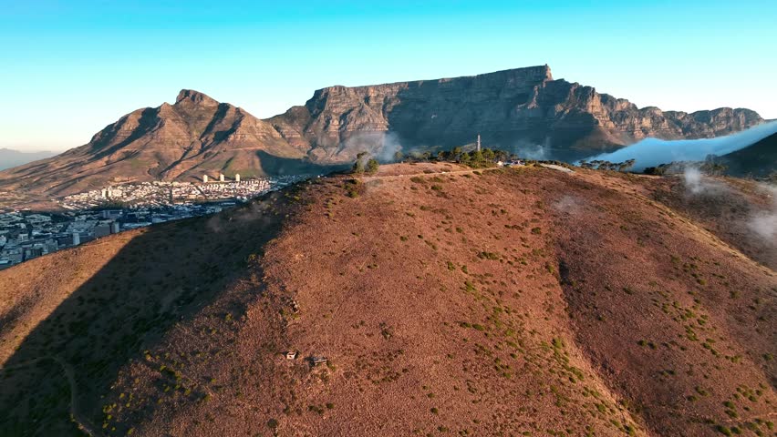 Aerial view of Signal Hill, Cape Town, South Africa.