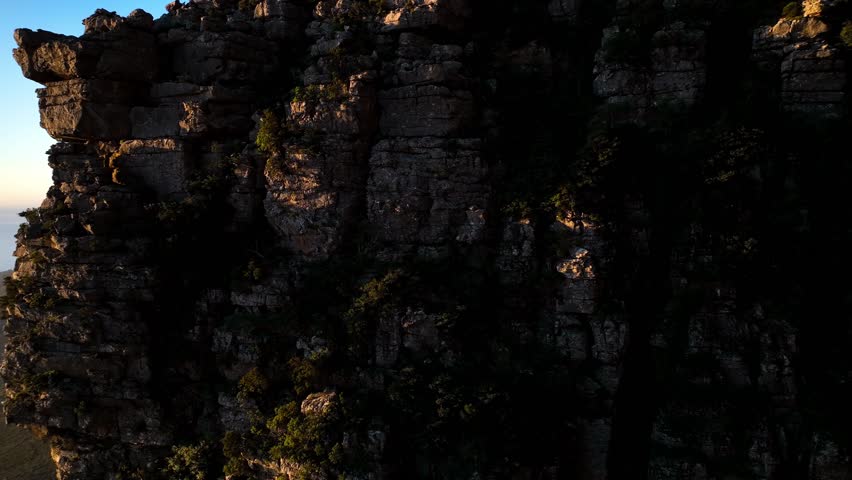 Aerial view of Camps Bay, Lions Head, Cape Town, South Africa.