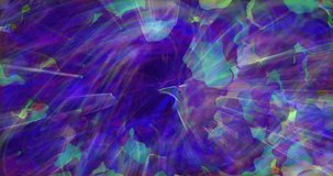 Rays of light in shades of purple, blue and green move, creating the effect of a cloudy sky. Animated background and club video