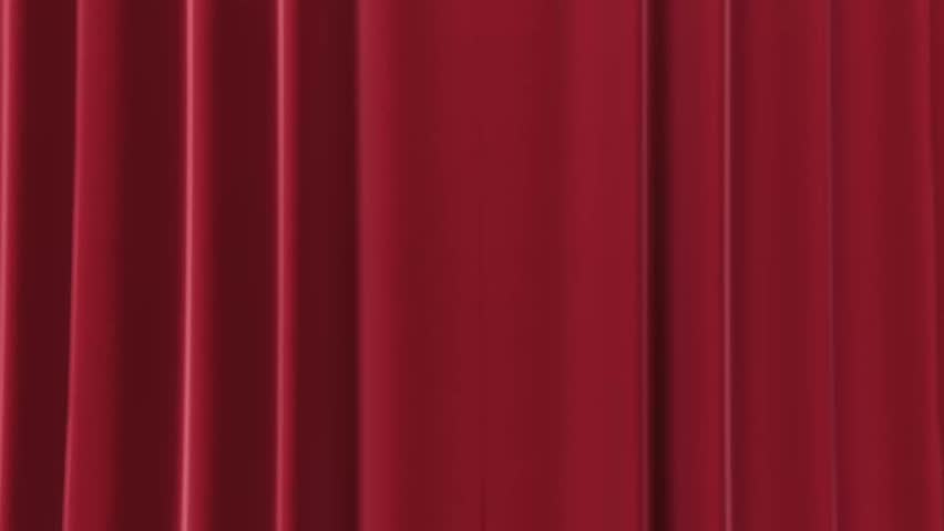 Opening red curtains with empty podium or display for product presentation and Christmas decorations on red background. 3D Rendering, 3D Illustration Royalty-Free Stock Footage #1108698731
