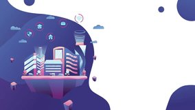 Futuristic Animated Concept, Big Data Center Chief Technology Officer Using Laptop Standing In Warehouse, Information Digitalization Lines Streaming Through Servers. SAAS, Cloud Computing, Web Service - Powered by Shutterstock - Get 15% off with code: PIKWIZARD15