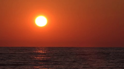 Sunset Clouds, Sea Beach Timelapse, Sunrise on Seashore, Ocean Sundown in Time Lapse, Summer View Landscape Stockvideo