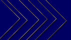 Animated Abstract triangle shapes with golden stripes, golden lines Luxury background	
