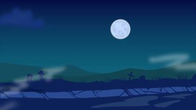 Helloween animated Background video illustration 