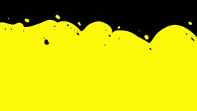 Fill yellow paint on a black screen. Video transition with yellow liquid. Cartoon doodle effect in 4K with alpha channel.
 - Powered by Shutterstock - Get 15% off with code: PIKWIZARD15