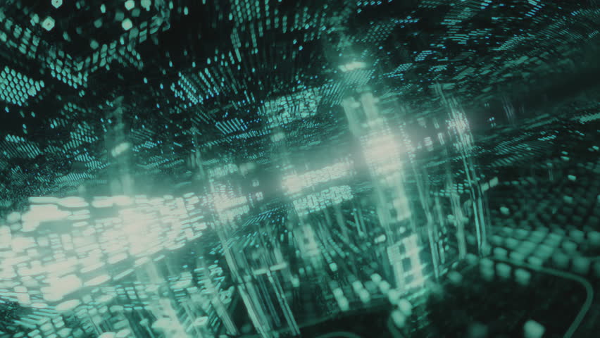 Entering the cyberspace. Inside the computer. Internet. Data streams, data transmission. Digital world network. Virtual reality. Sci-fi, science-fiction high quality cinematic 4k video.  - Powered by Shutterstock - Get 15% off with code: PIKWIZARD15