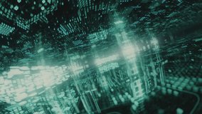 Entering the cyberspace. Inside the computer. Internet. Data streams, data transmission. Digital world network. Virtual reality. Sci-fi, science-fiction high quality cinematic 4k video.  - Powered by Shutterstock - Get 15% off with code: PIKWIZARD15