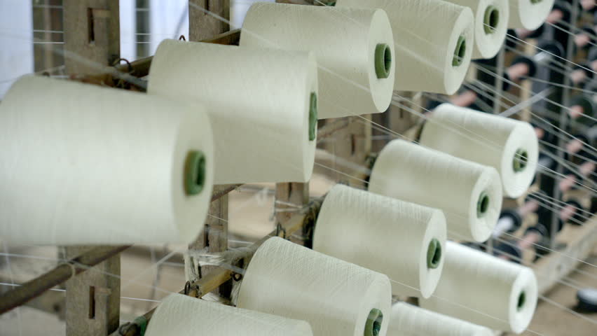 Textile thread spinning traditional machinery in handloom India ,Kerala
