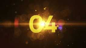 New Year countdown 2023. Golden 10 Count down 2024 New year 4K animation on Black background - Golden 2024 Happy new year greeting - Happy 2024 New year - TEN countdown - Powered by Shutterstock - Get 15% off with code: PIKWIZARD15