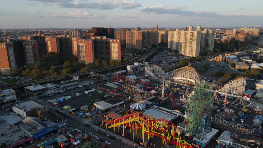 Aerial view of Brooklyn's Coney Island
