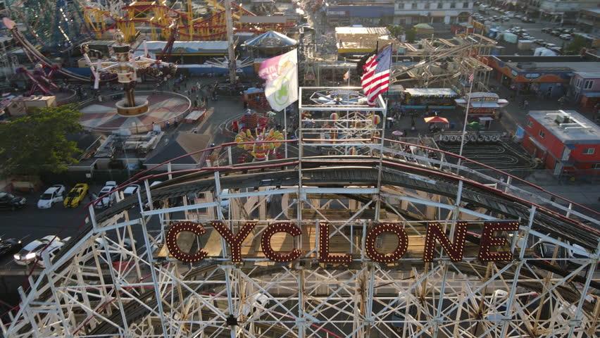 Located in Coney Island’s Luna Park, The Cyclone is a New York City Designated Landmark. Shot on a warm summer afternoon in 4k.