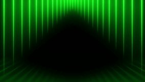 Green energy technology motion backgrounds with neon laser lines