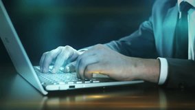 A man works with a neural network on a laptop. - Powered by Shutterstock - Get 15% off with code: PIKWIZARD15