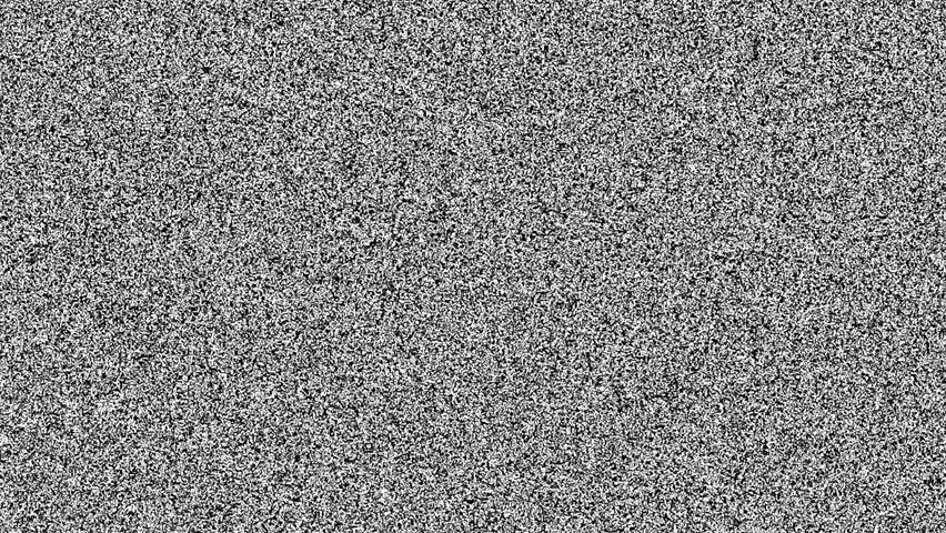 Old Retro TV - Static tv black and white noise caused by bad signal reception Royalty-Free Stock Footage #1108809531