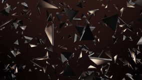 Moving Metal Triangles, Pieces Background Animation.  - Powered by Shutterstock - Get 15% off with code: PIKWIZARD15