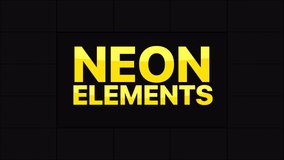Neon Elements is a stunning dynamic pack that consists of 22 bright neon elements. Very easy to use. Full HD resolution and alpha channel