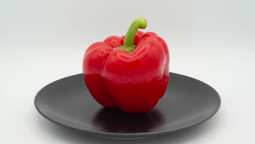 Red bell pepper time-lapse. 60 days in 20 seconds. Food spoilage Royalty-Free Stock Footage #1108852971