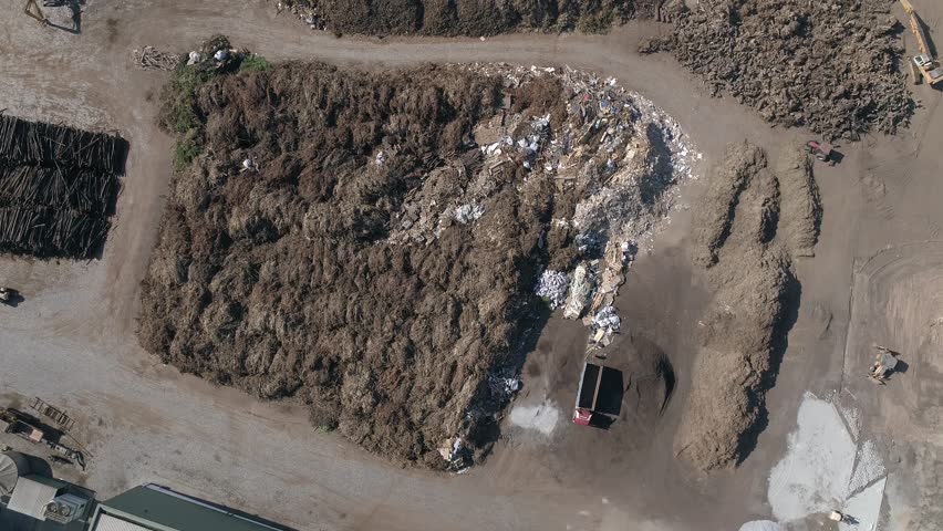 Aerial View of Wood Factory