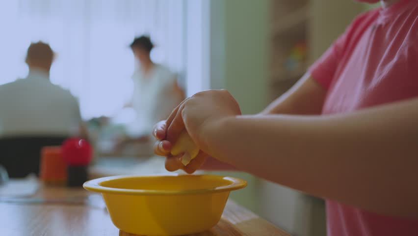A child on the procedure of ergotherapy, ergotherapy, rehabilitation after injury, rehabilitation center | Shutterstock HD Video #1108856473