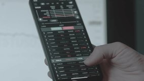 Trader investor analyst using mobile phone app and computer. Analytics for cryptocurrency financial stock market. Investor analyzing list of currency and cryptocurrency price index. - Powered by Shutterstock - Get 15% off with code: PIKWIZARD15