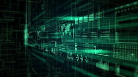 Big data analysis for business, and commerce concepts. Chart data animation background for broker, banking, corporate, and accounting - Powered by Shutterstock - Get 15% off with code: PIKWIZARD15