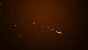 Abstract Saturn planet formed from curves spinning and floating over orange background, futuristic space wallpaper with animated ball. Beautiful Planet Saturn Galaxy Universe Space Cosmos Concept Art - Powered by Shutterstock - Get 15% off with code: PIKWIZARD15