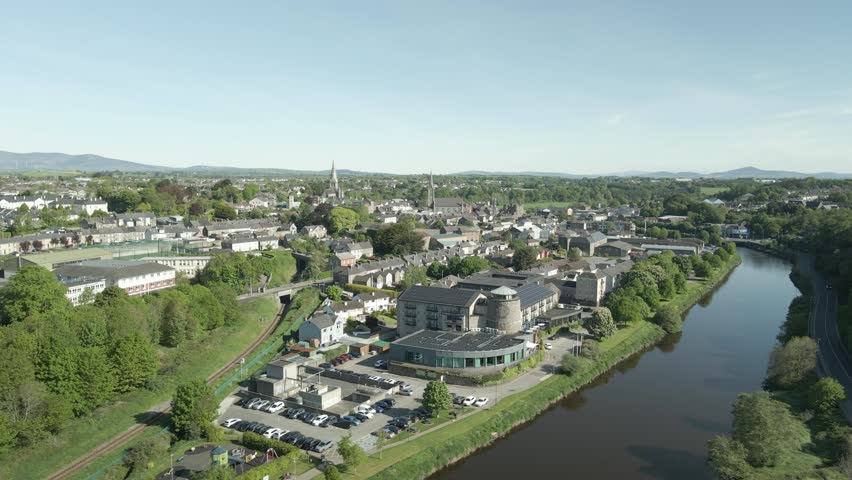 Enniscorthy residential complexes Wexford Ireland aerial 