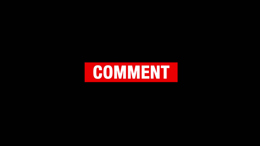 Animation of a Subscribe, Likes, share and comment. Notification button for Youtube. isolated on Alpha Channel transparent background