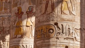 Beautiful interior of the Temple of Dendera or the Temple of Hathor. Egypt, Dendera, Ancient Egyptian - Powered by Shutterstock - Get 15% off with code: PIKWIZARD15