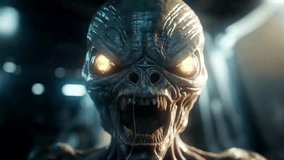 Close Up Video Of An Alien