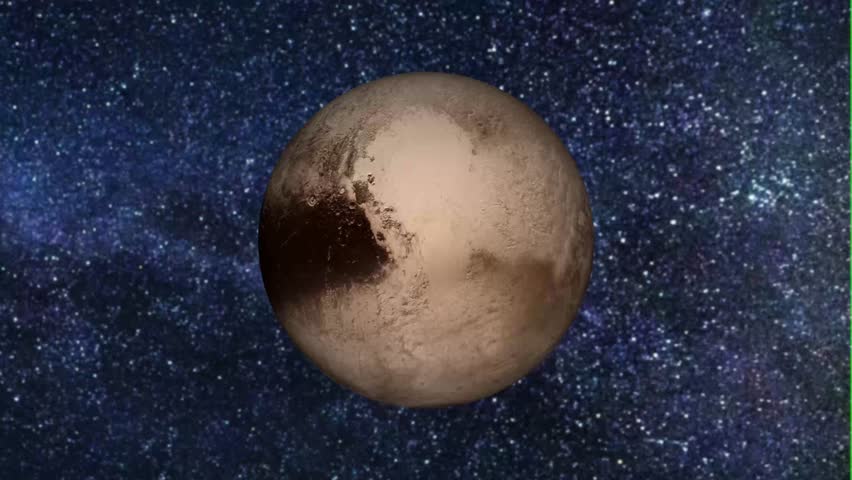 This is High quality 4K 60fps 3D animation of realistic Pluto