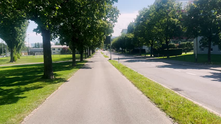 Street Footage in Risch Rotkreuz, Canton of Zug, Switzerland
