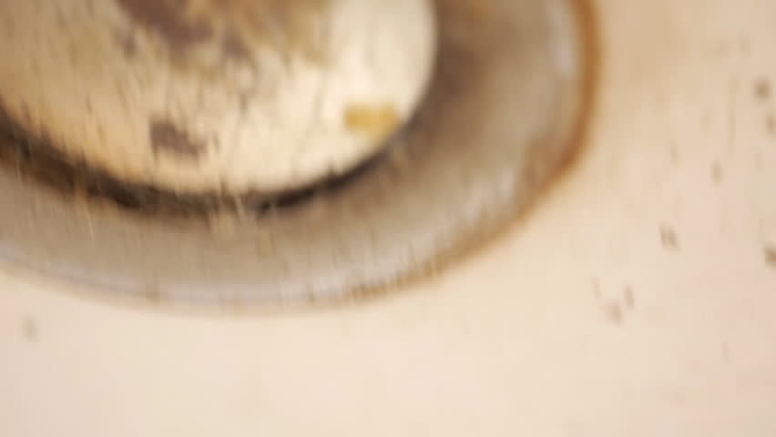 Drain Bathtub with Hairs - creepy bathroom mood | Shutterstock HD Video #1108912955