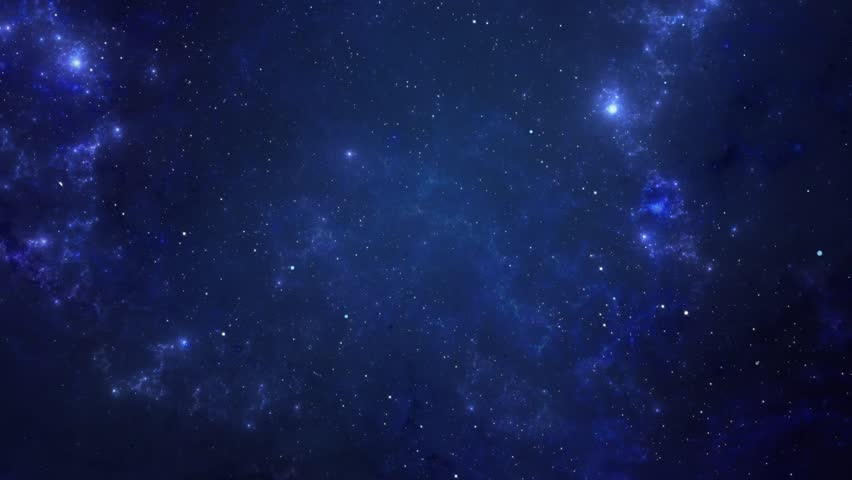 Abstract glowing galaxy stars animation