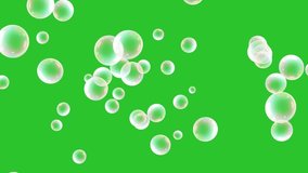 Bubble animation green screen video, Abstract technology, science, engineering artificial intelligence