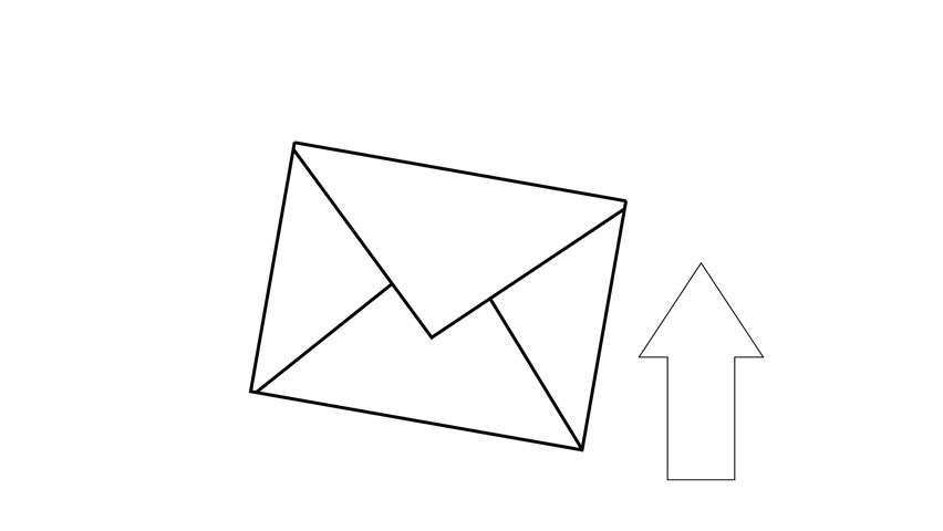 animated video sketch of message logo that uploads data