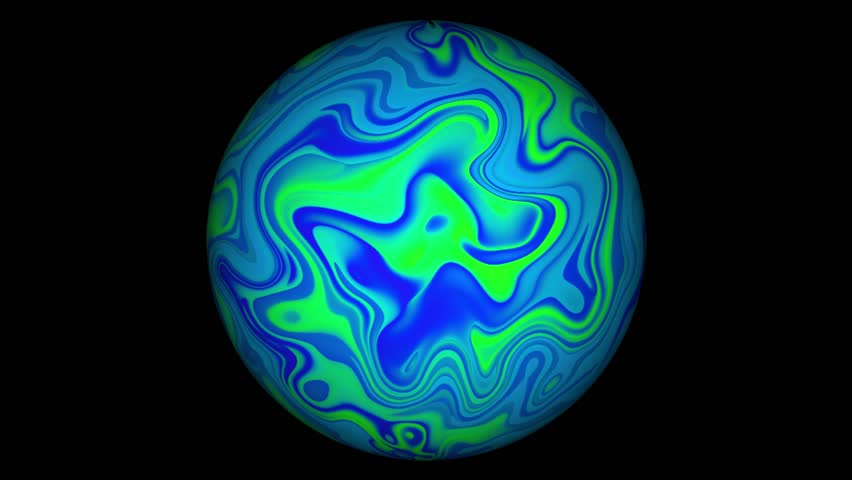 Liquid marble ball rotation on gradient background. e_1106 | Shutterstock HD Video #1108941891
