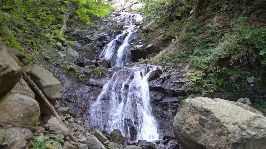 Sandan Falls Tsuru City, Yamanashi Prefecture
 | Shutterstock HD Video #1108957743
