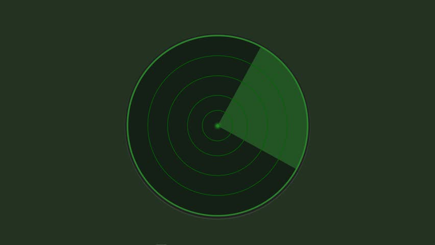 Round Circular Circle Radar Screen Scanner Scanning. 4K video loop animation. | Shutterstock HD Video #1108961327