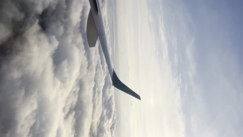 View out the window of a plane