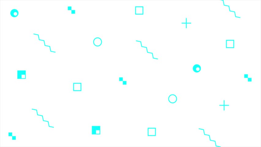 Animated Turquoise random abstract shapes pop style Minimal white background	
 | Shutterstock HD Video #1108973681