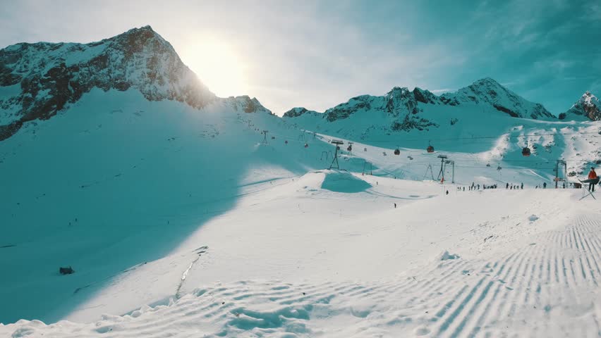 Popular ski mountain with many trails, freestyle park, dramatic views and mountain restaurants.