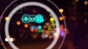 Animation of gaming consoles and geometric shapes over blurred vehicles on street. Digital composite, multiple exposure, illuminated, video game, arcade, technology and transportation concept. - Powered by Shutterstock - Get 15% off with code: PIKWIZARD15