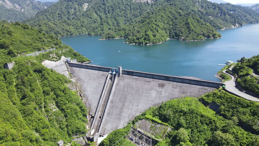 Japanese scenery: Uonuma City, Niigata Prefecture : Okutadami Dam
