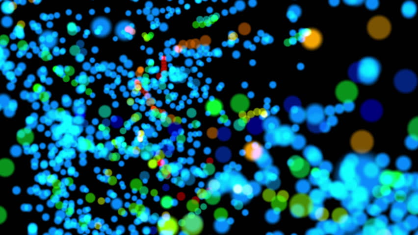 Futuristic bright multi-colored streamers in chaotic flight. Night, dark. Beautiful disco background. 3D. 4K. Isolated black background. | Shutterstock HD Video #1108998987