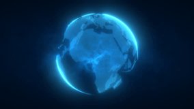 abstract blue planet earth footage videos 2023.