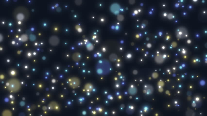 Chaotically wandering and falling colored blurry particles. Christmas lights. Snow. Abstract animation. | Shutterstock HD Video #1109001649