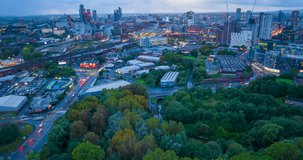City in Motion! Hyperlapse video of Manchester at nightfall. 