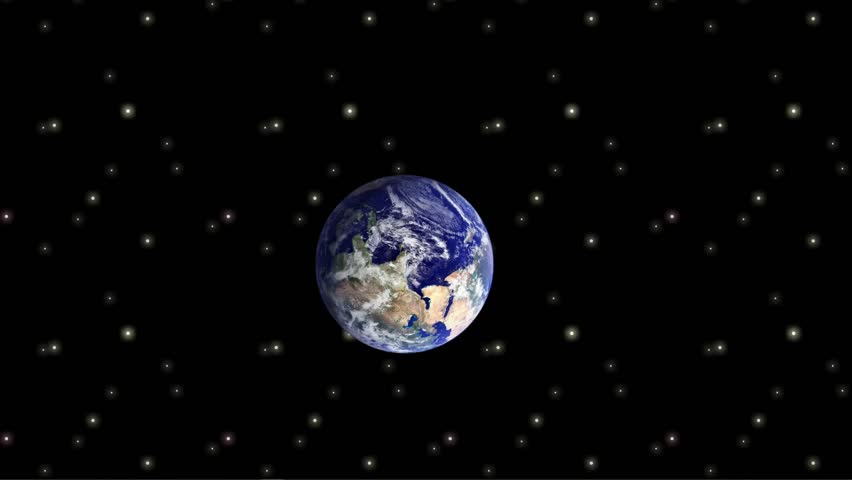 Night stars skies with twinkling or blinking stars motion with rotating earth on black background. Looping seamless space backdrop. full hd video loop | Shutterstock HD Video #1109012479