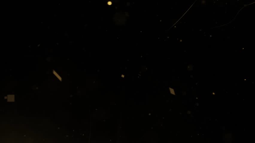 gold glitter particles celebration background stars. Animation of gold glitter powder splash background. Festive golden scattered dust particles. Royalty-Free Stock Footage #1109012809